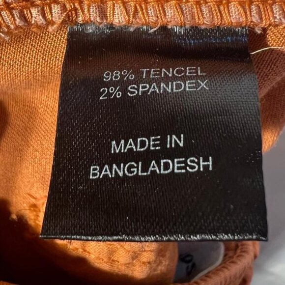 NWT Love Trends Pleated Pants in Rust - Size 1 - Picture 6 of 7